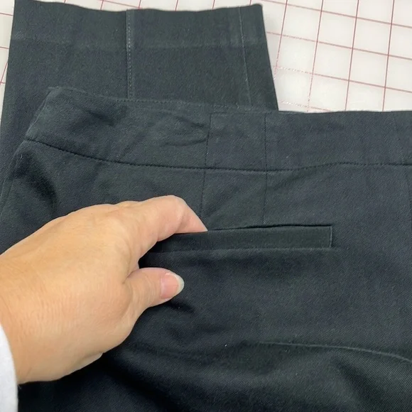 J. JILL Premium Bi-Stretch Minimalist/Career Two Pocket Black Ankle Pant SZ 12 - Picture 7 of 14